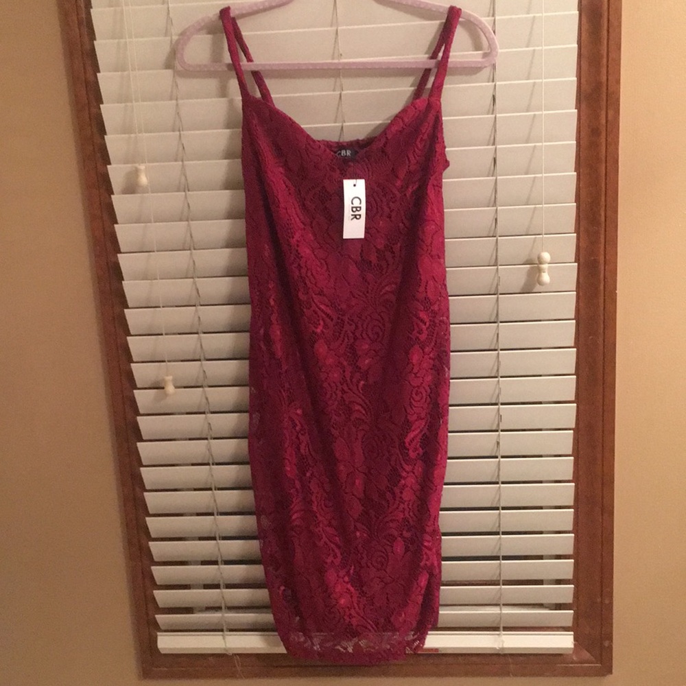 Merlot lace dress